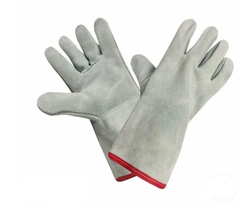 تصویر دستکش چرمی کوتاه ۳۰ سانت کف دوبل 